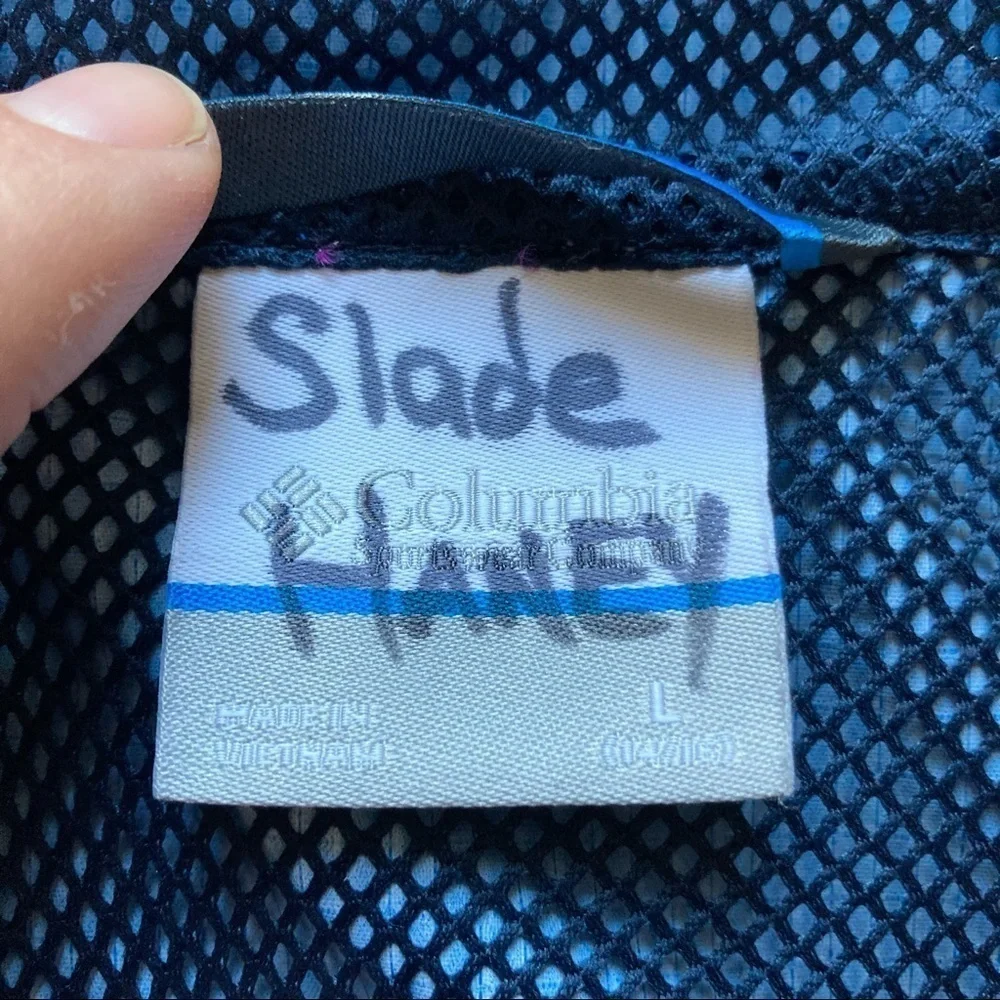 Columbia blue‎ windbreaker size L (10/12)